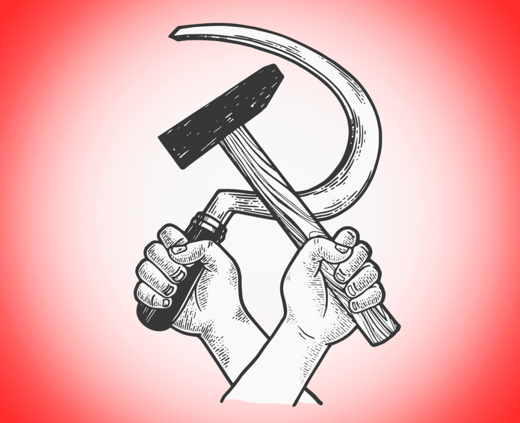 Рисование серпа и молота