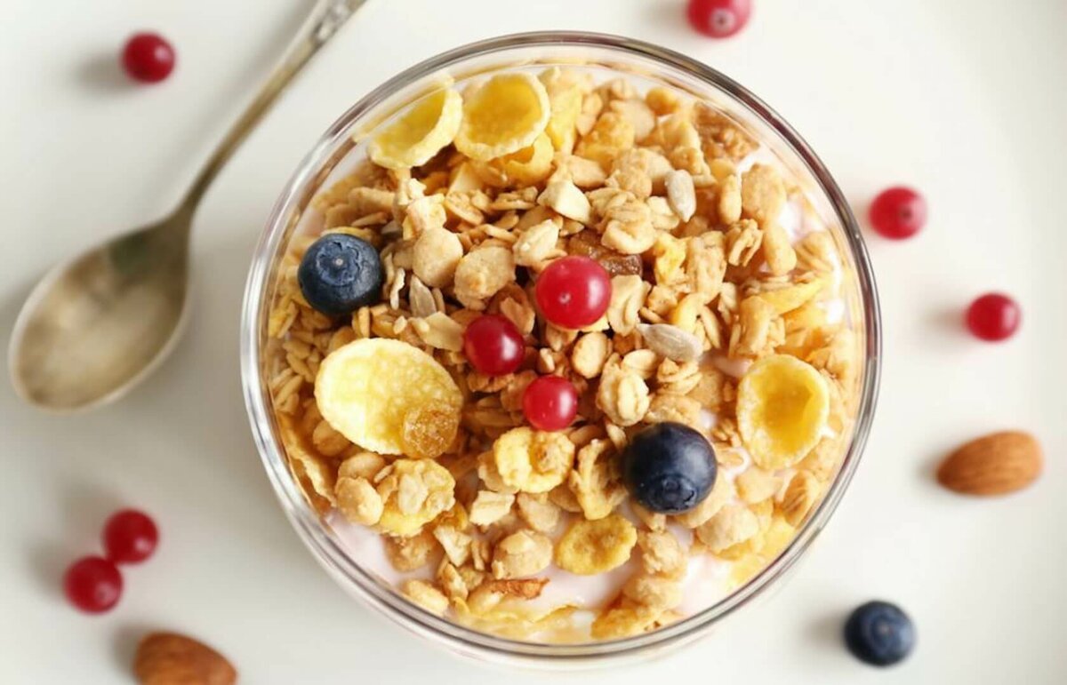 Завтраки гранолы мюсли