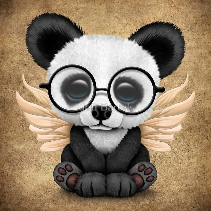 Мультяшный человек в очках