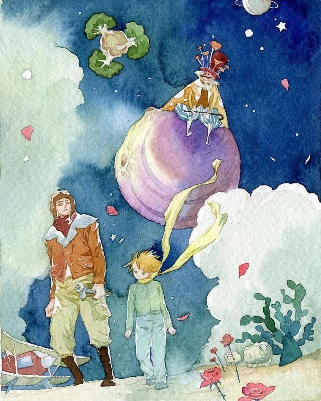 Маленький принц арт Экзюпери