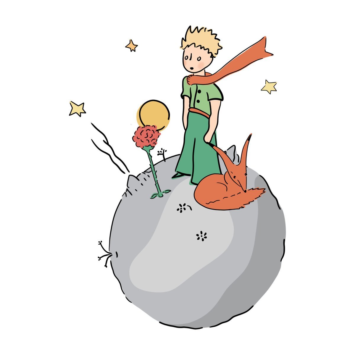 Маленький принц на комете