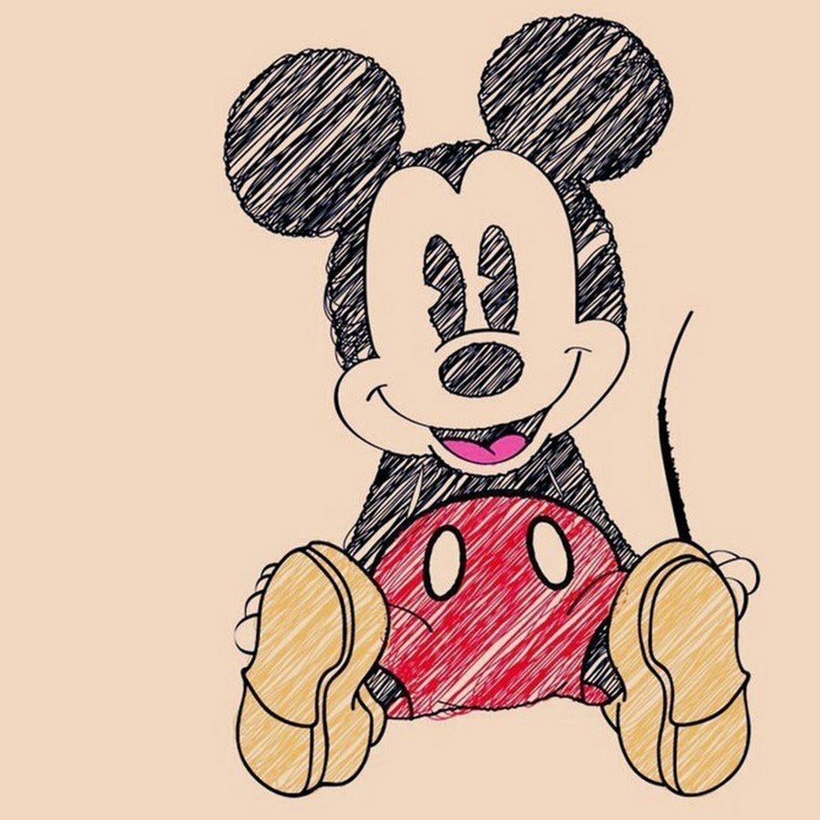 Персонажи Дисней маркерами