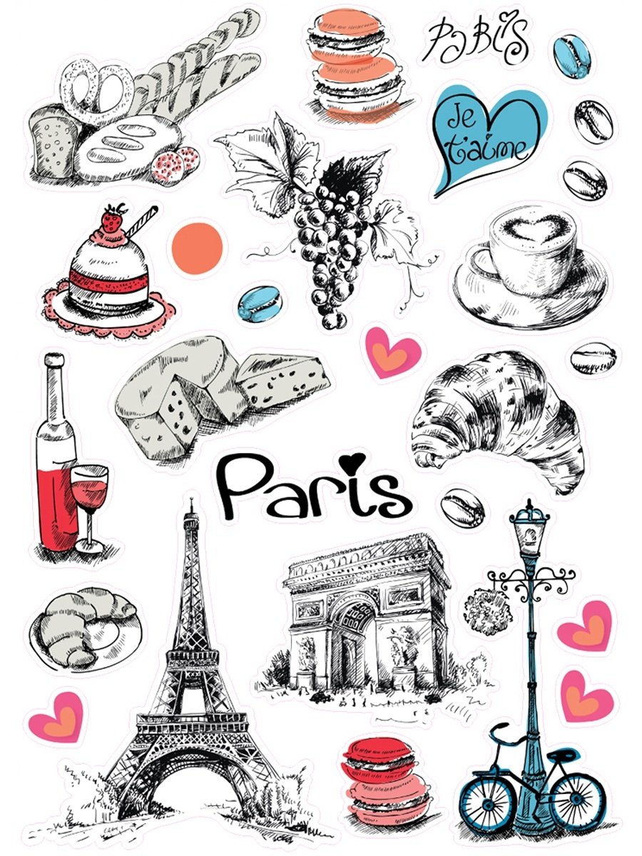 Париж (с наклейками)