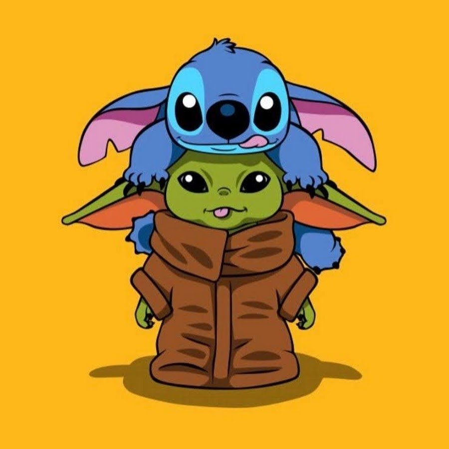 Бэби йода и Стич