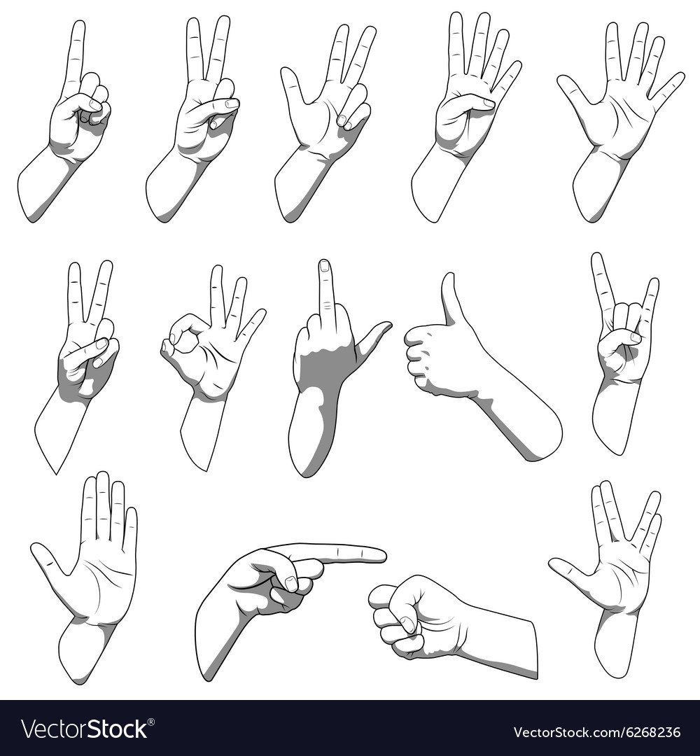 Референсы рук жесты