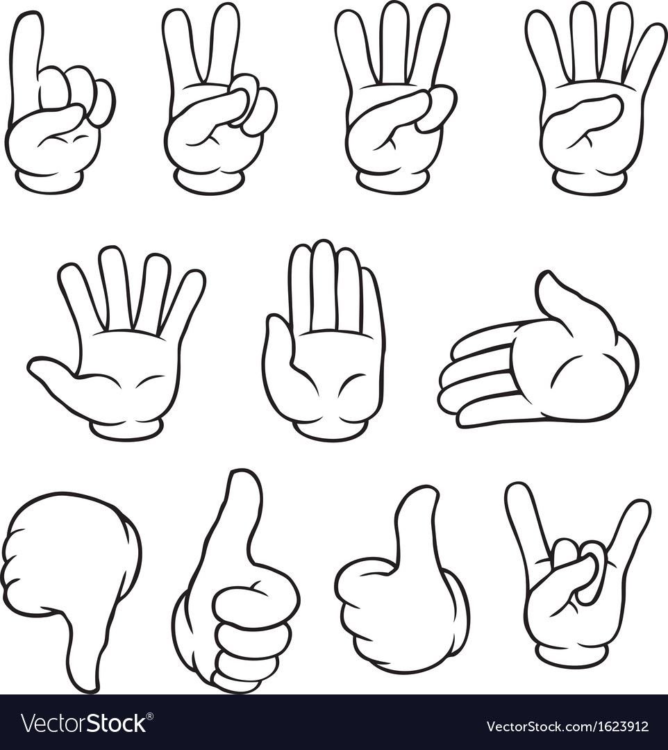 Жесты мультяшные