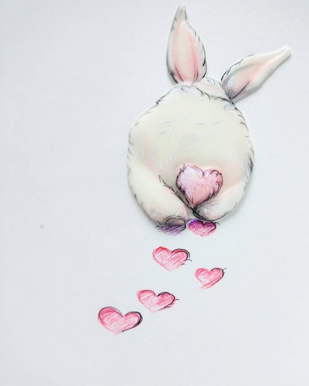 Милый зайчик акварель