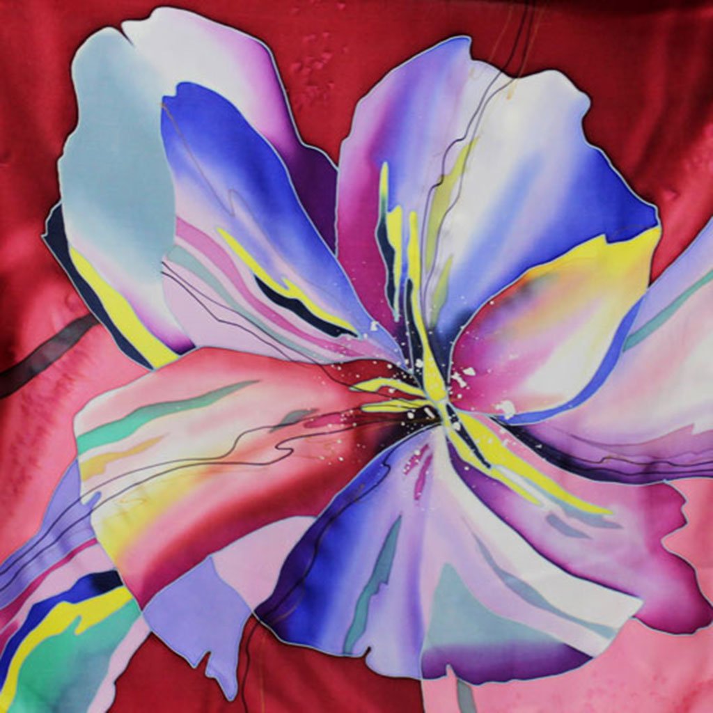 Батик цветы