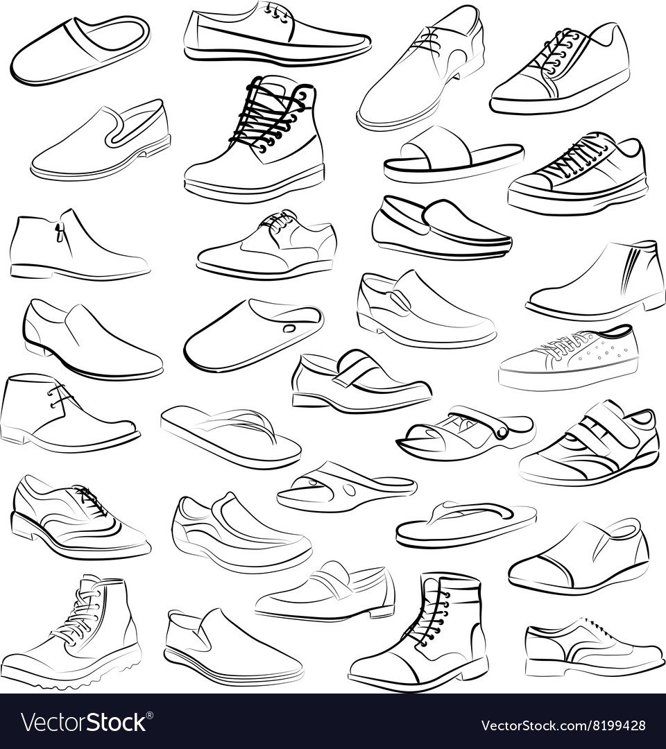 Мужская обувь для рисования