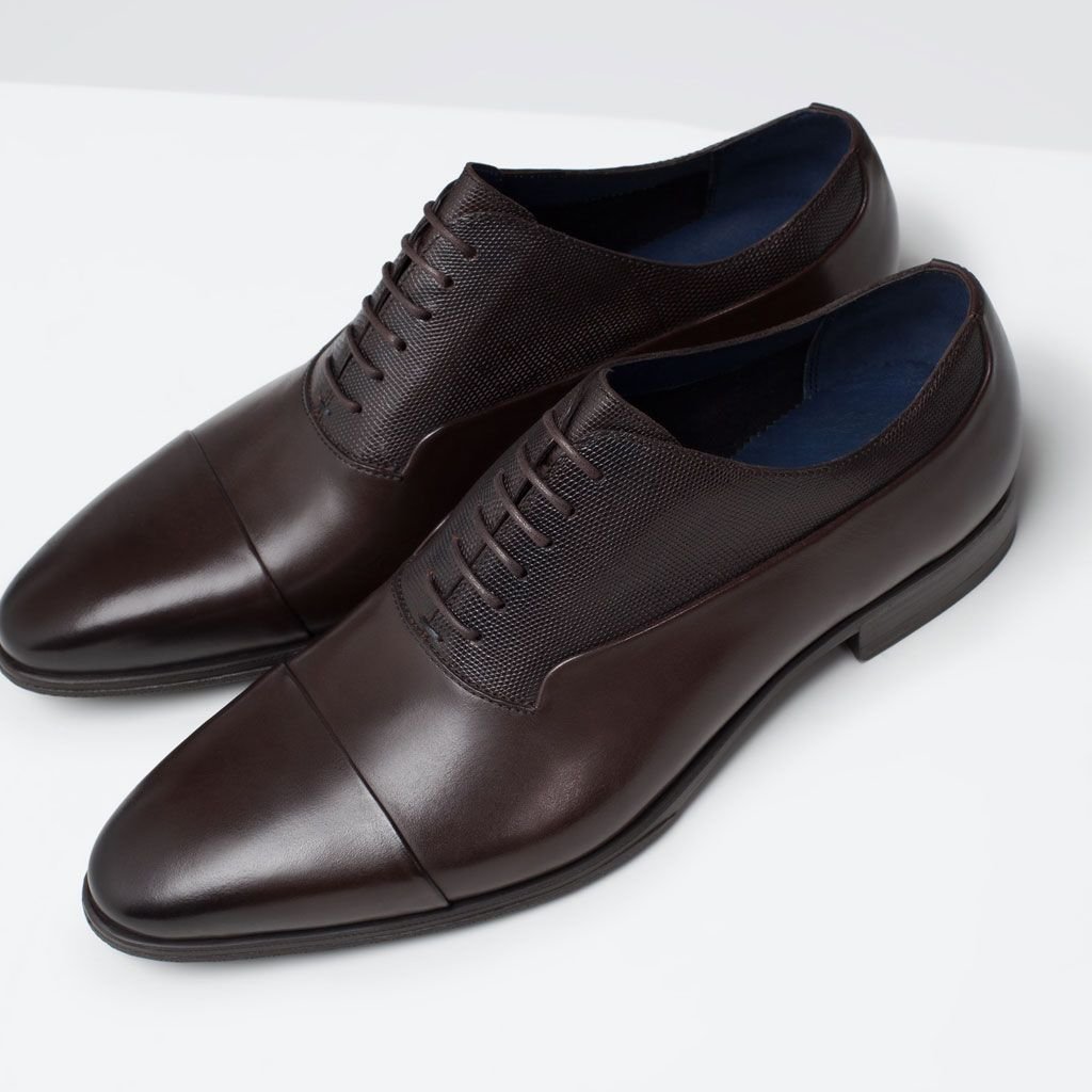 Zara ботинки мужские черные