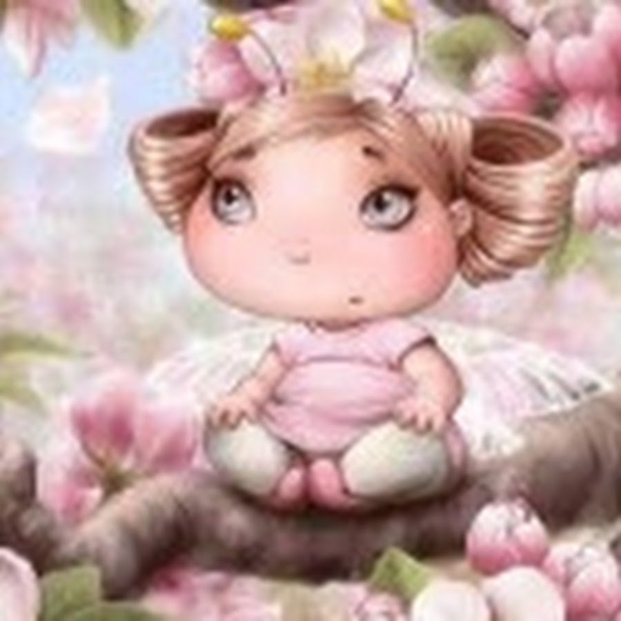 Цветок мультяшка