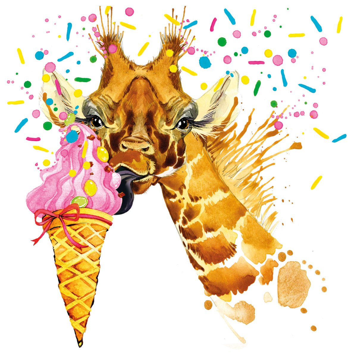 Жираф рисунок