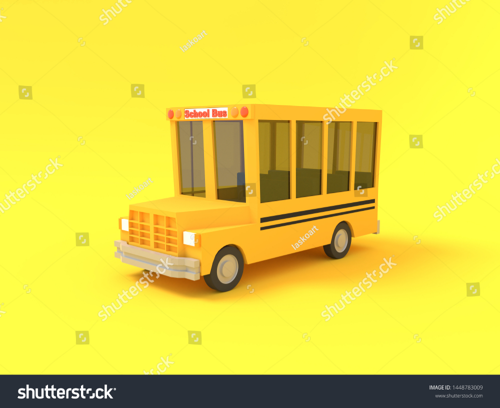 Мультяшный автобус арт