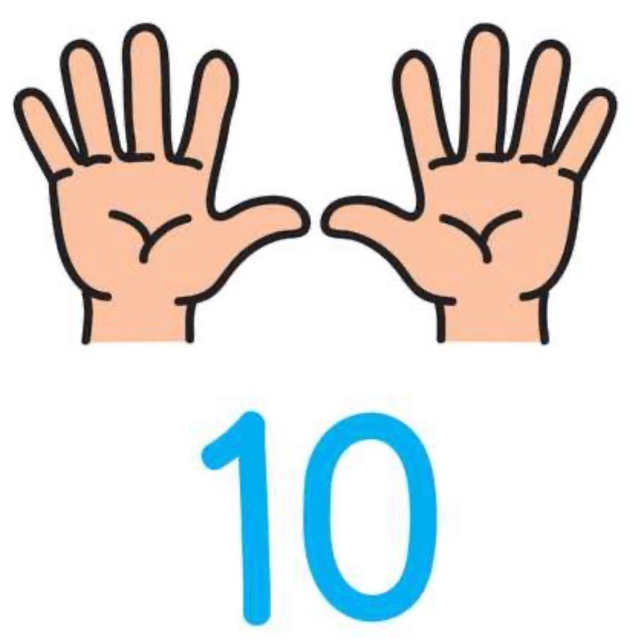 Числа на пальцах для детей