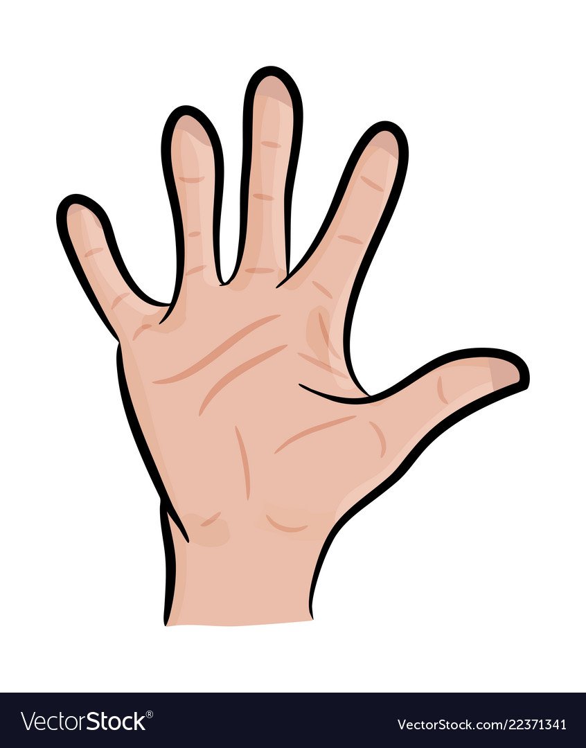 Мультяшная рука человека