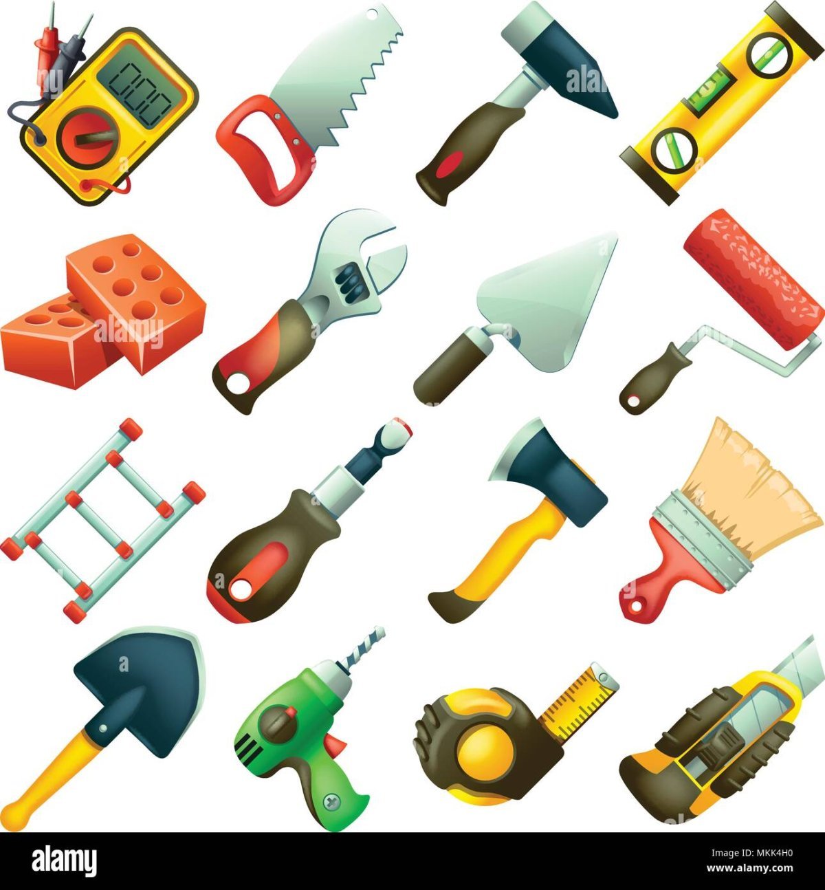 Мультяшный строительный инструмент
