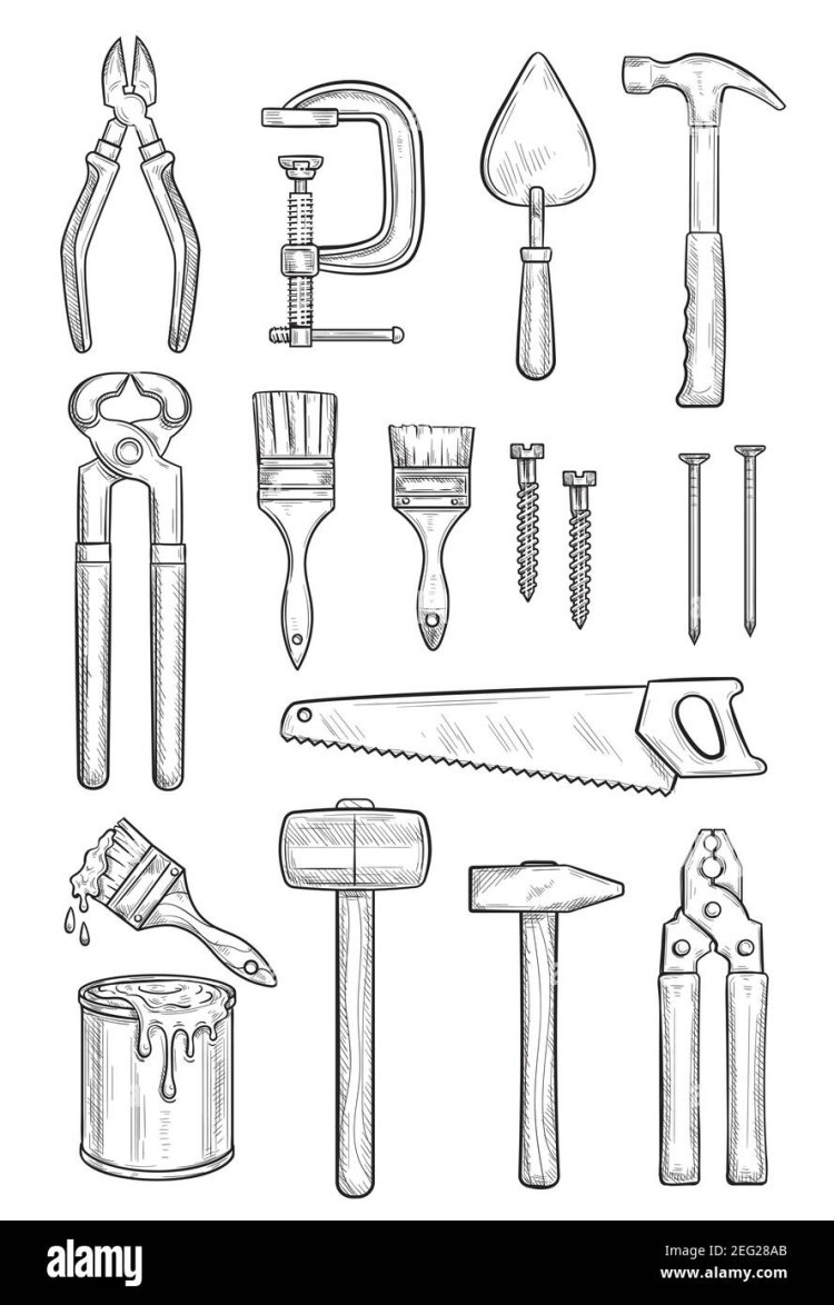 Строительные инструменты фон