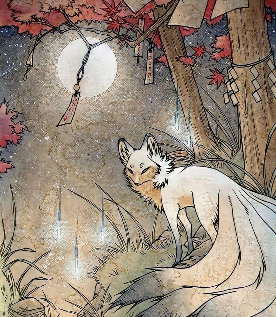 Кицунэ японская мифология лиса
