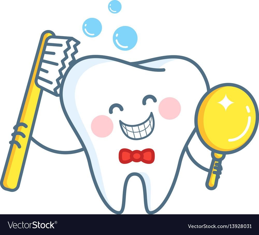 Зубная щетка и паста арт