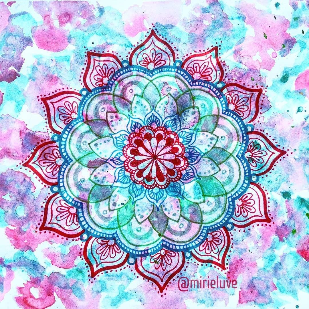 Акварельная Мандала