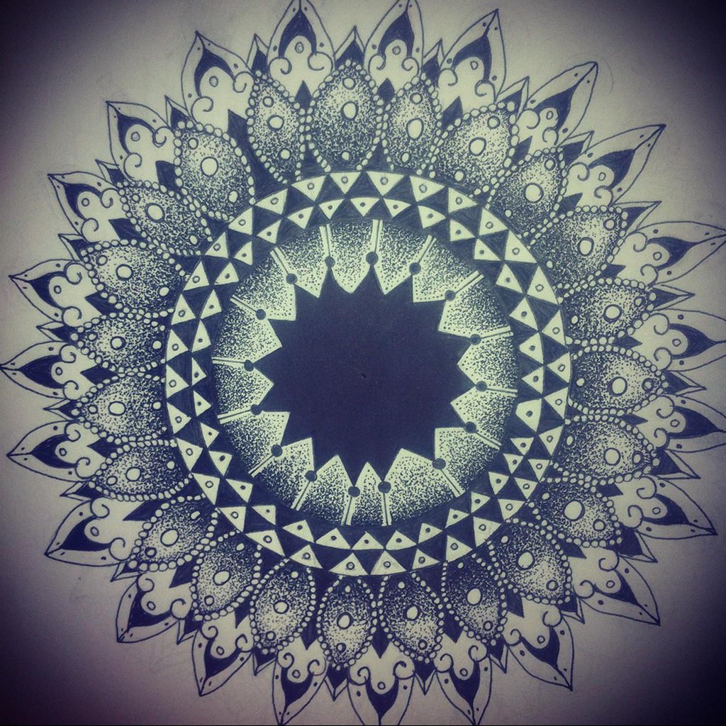 Тату мусульманская Мандала