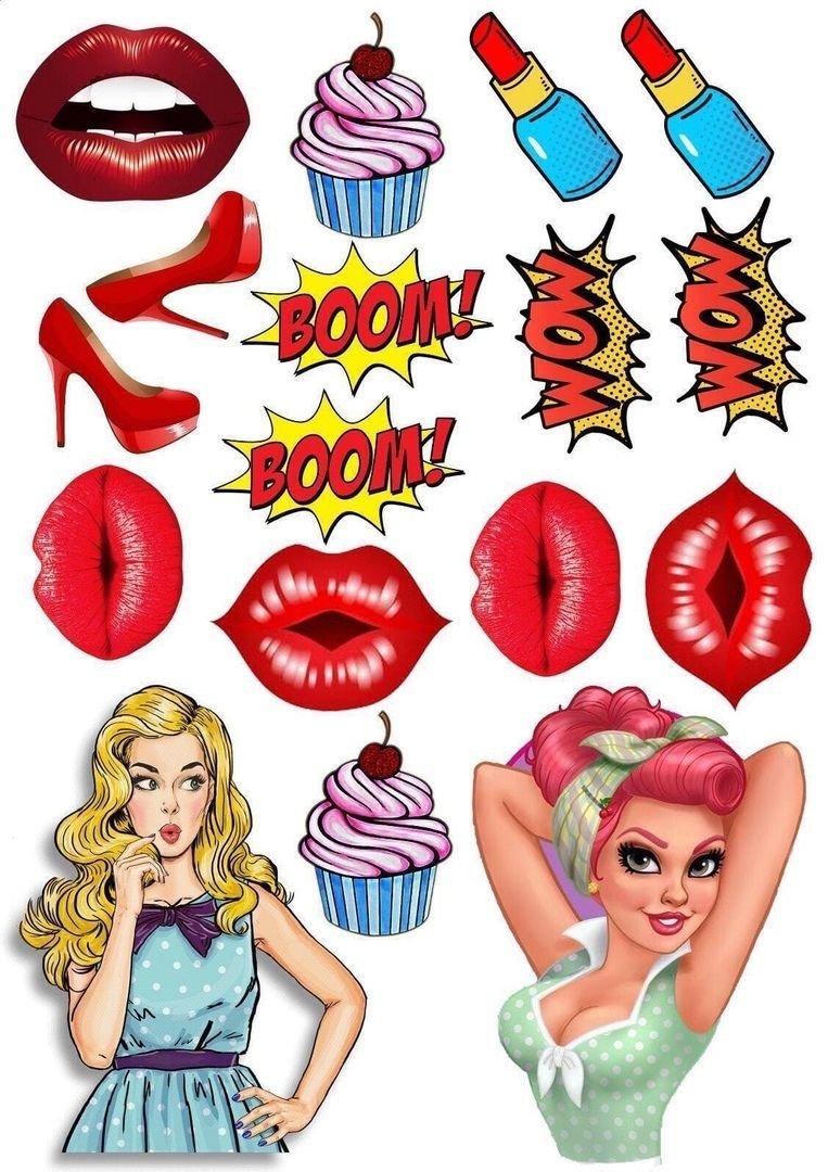 Вафельные картинки на торт