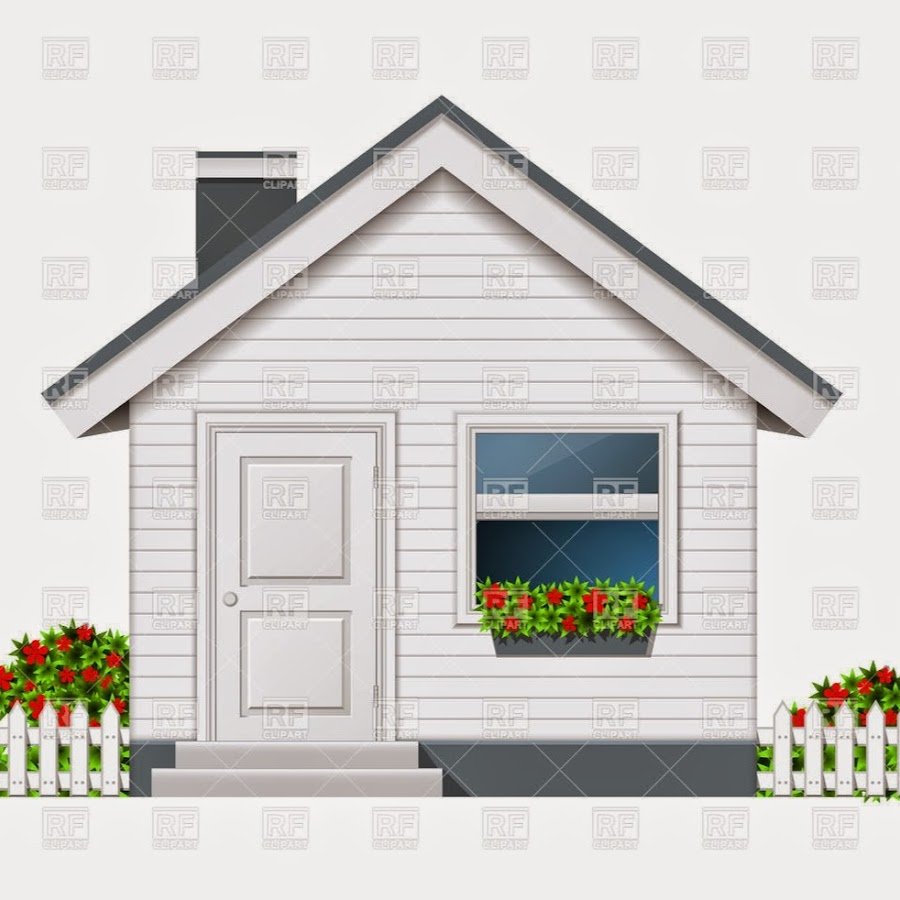 Домик с крыльцом вектор