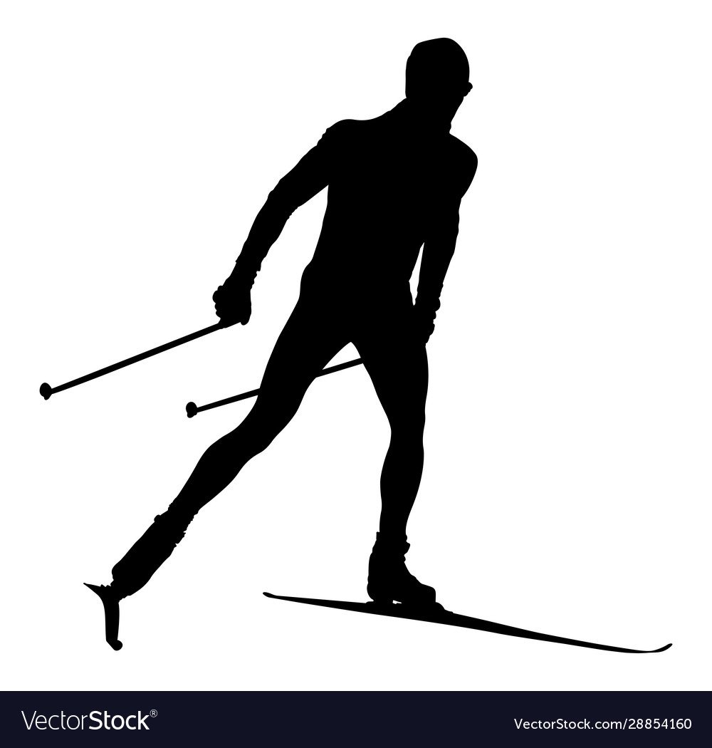 Тень лыжника