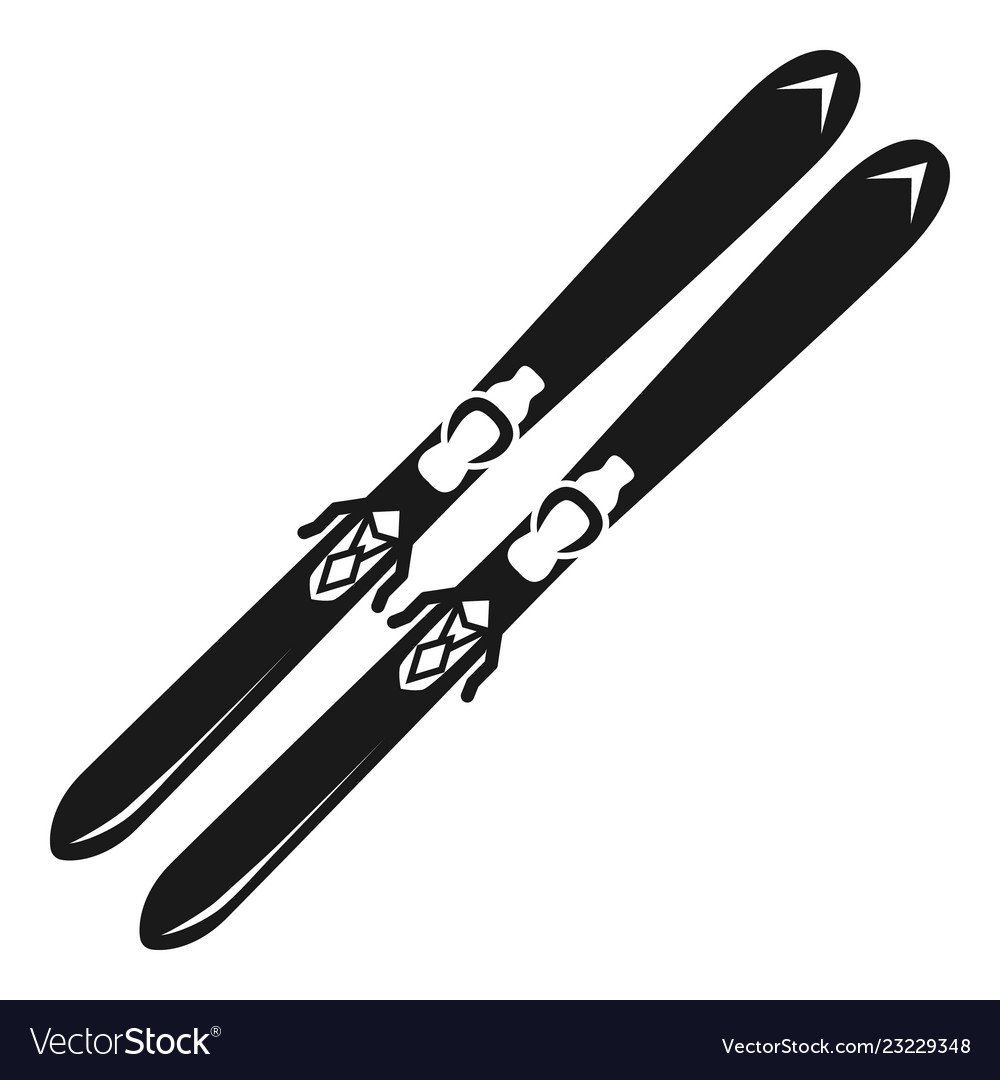 Горные лыжи символ