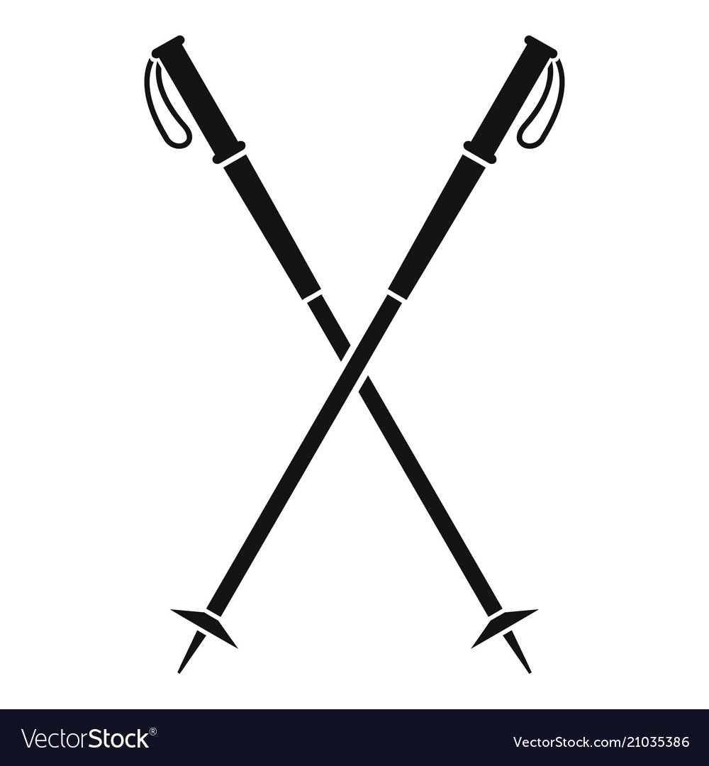 Горные лыжи пиктограмма