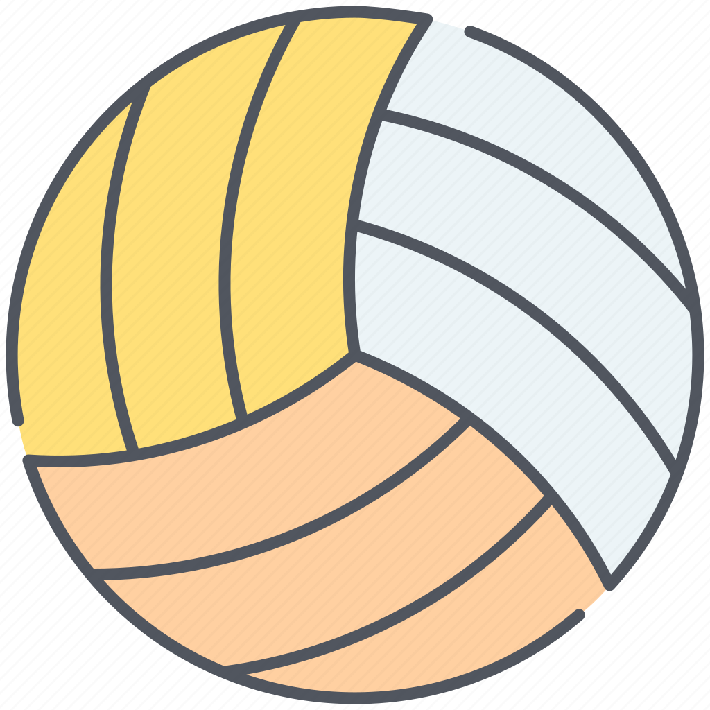 Волейбольный мяч акварельный