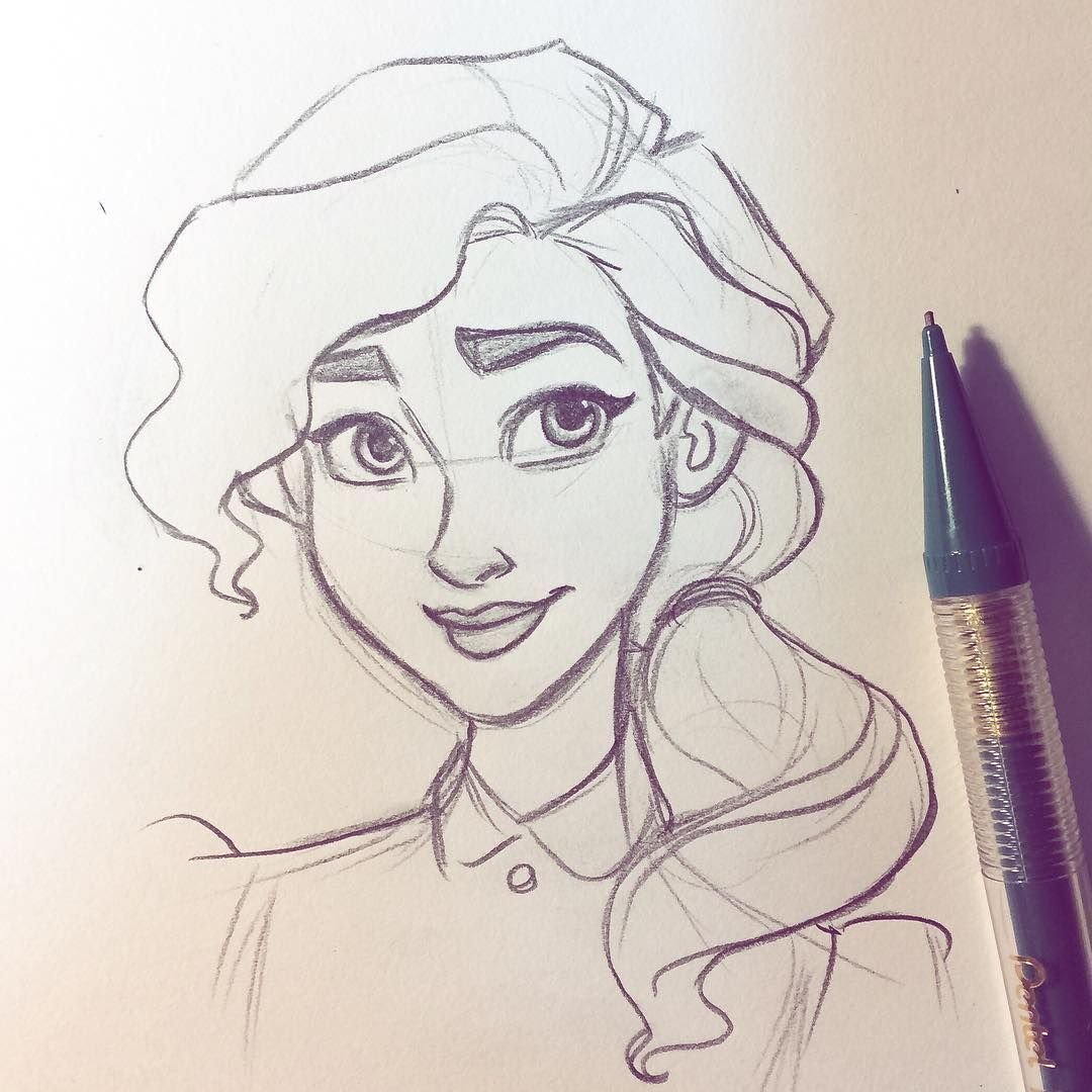 Дисней карандашом