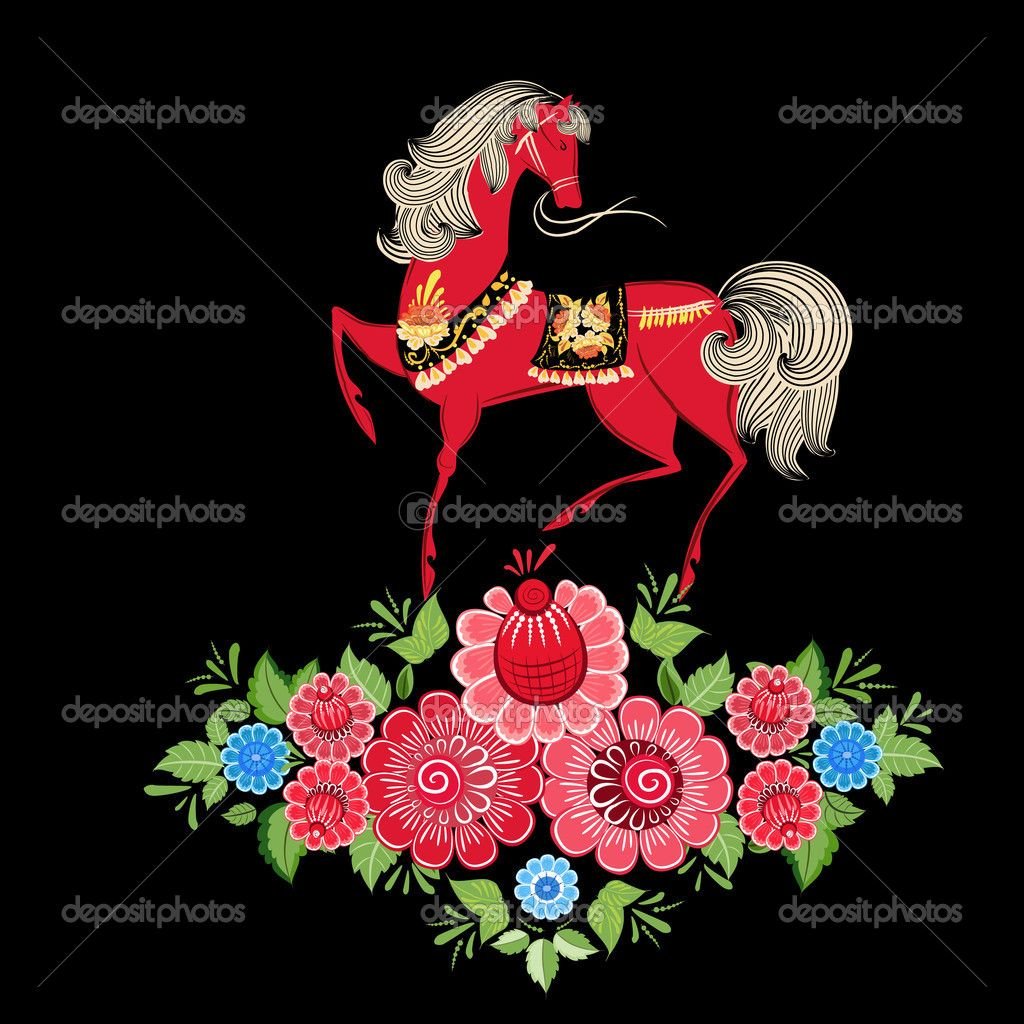 Городецкая роспись