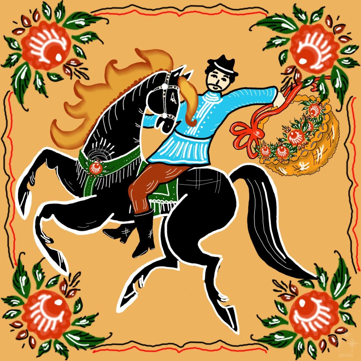 Городец роспись