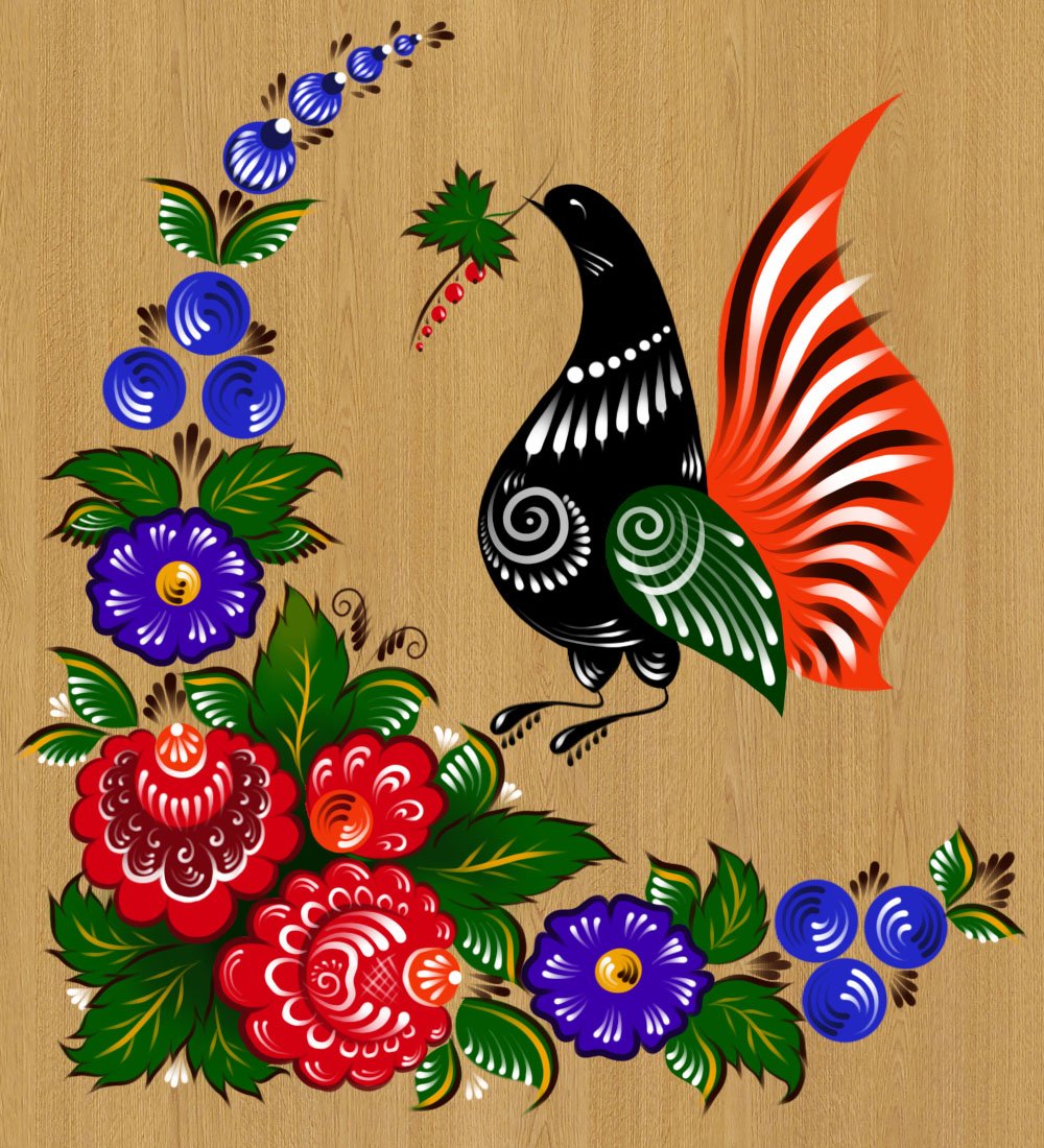 Артель Стахановец Городецкая роспись