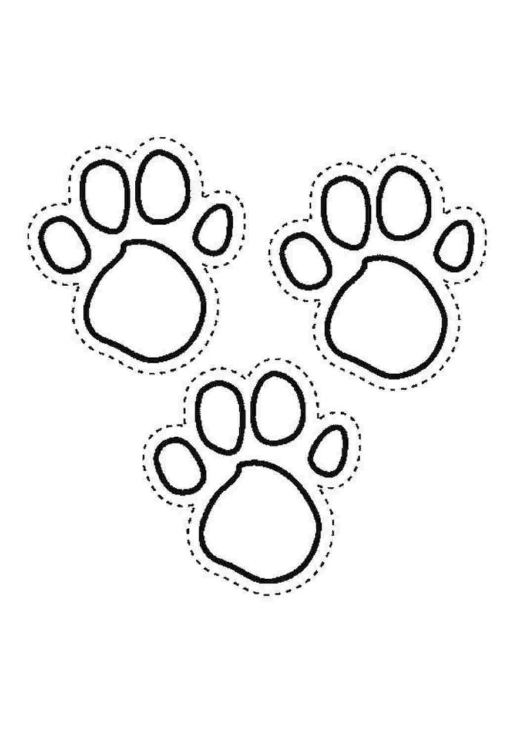Лапка раскраска