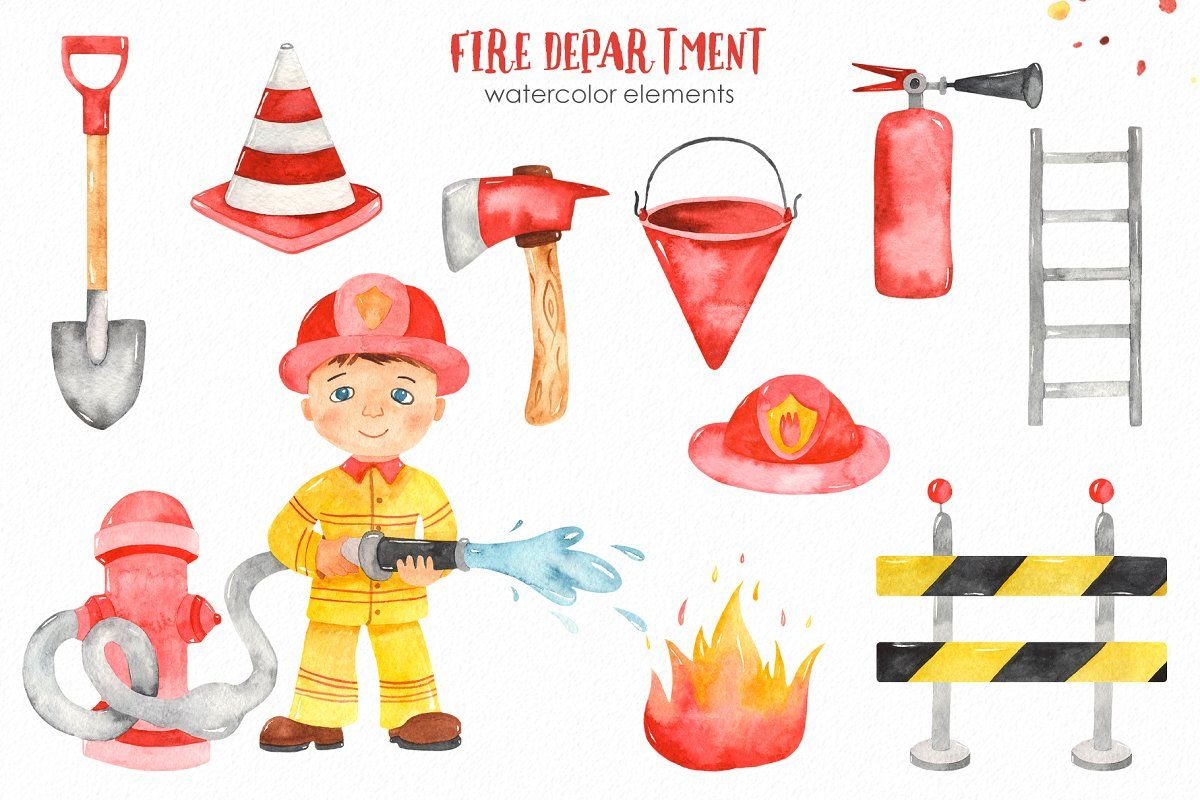 Атрибуты пожарного для детей