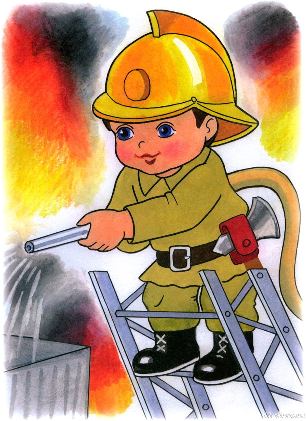 Рисунок на пожарную тему