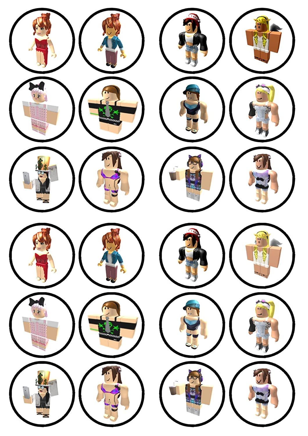 Roblox девочки сахарная печать