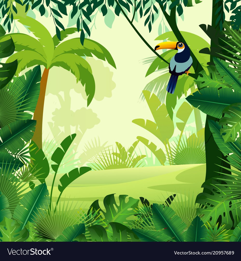 Фон тропики детский