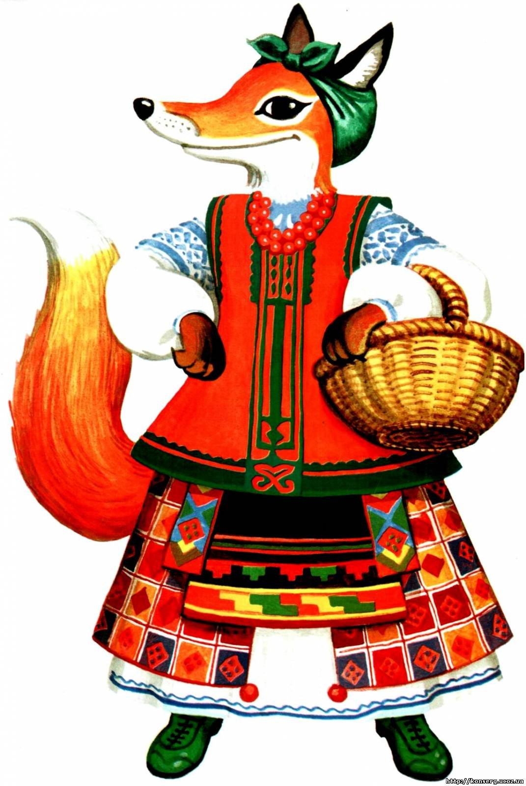 Лиса в сарафане