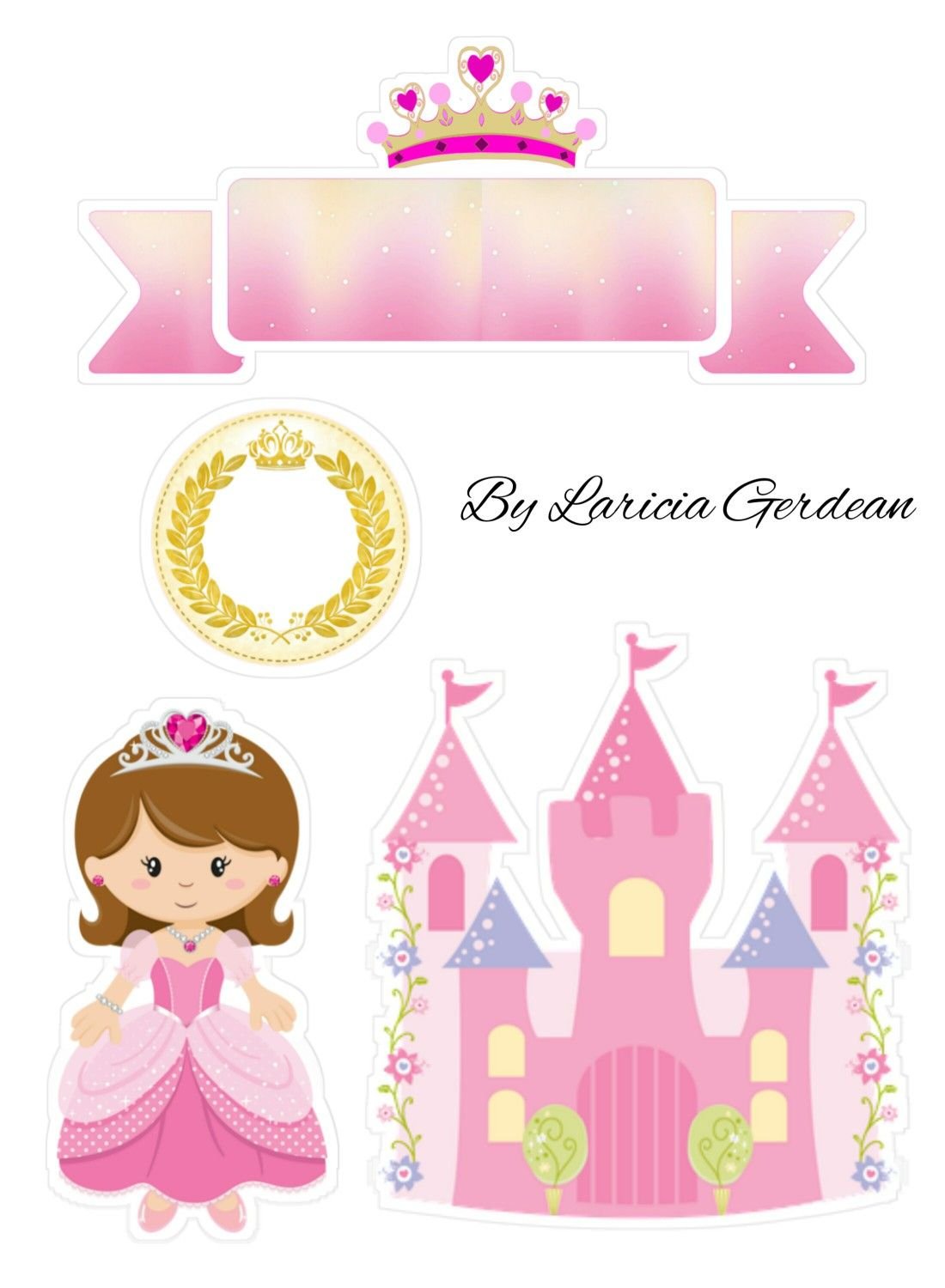 Принцесса макет для торта