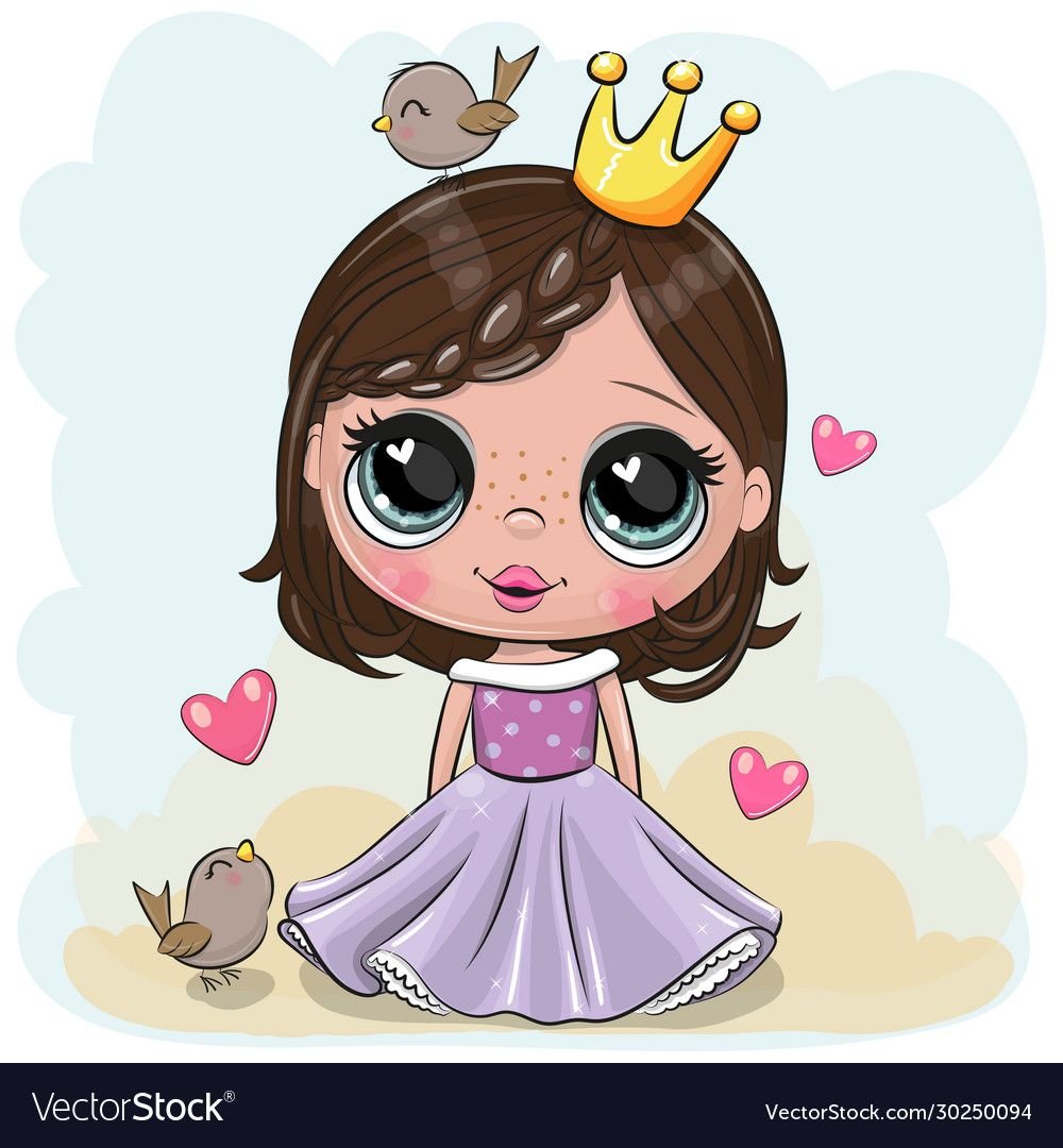 Маленькая принцесса нарисованная