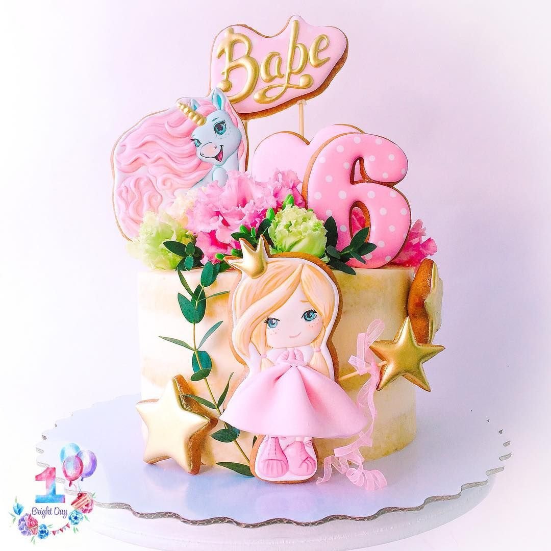 Торт с принцессой для девочки