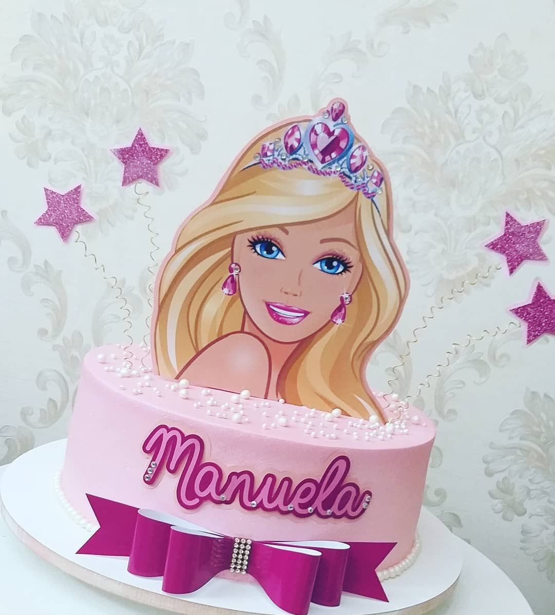 Торт с Барби фотопечать