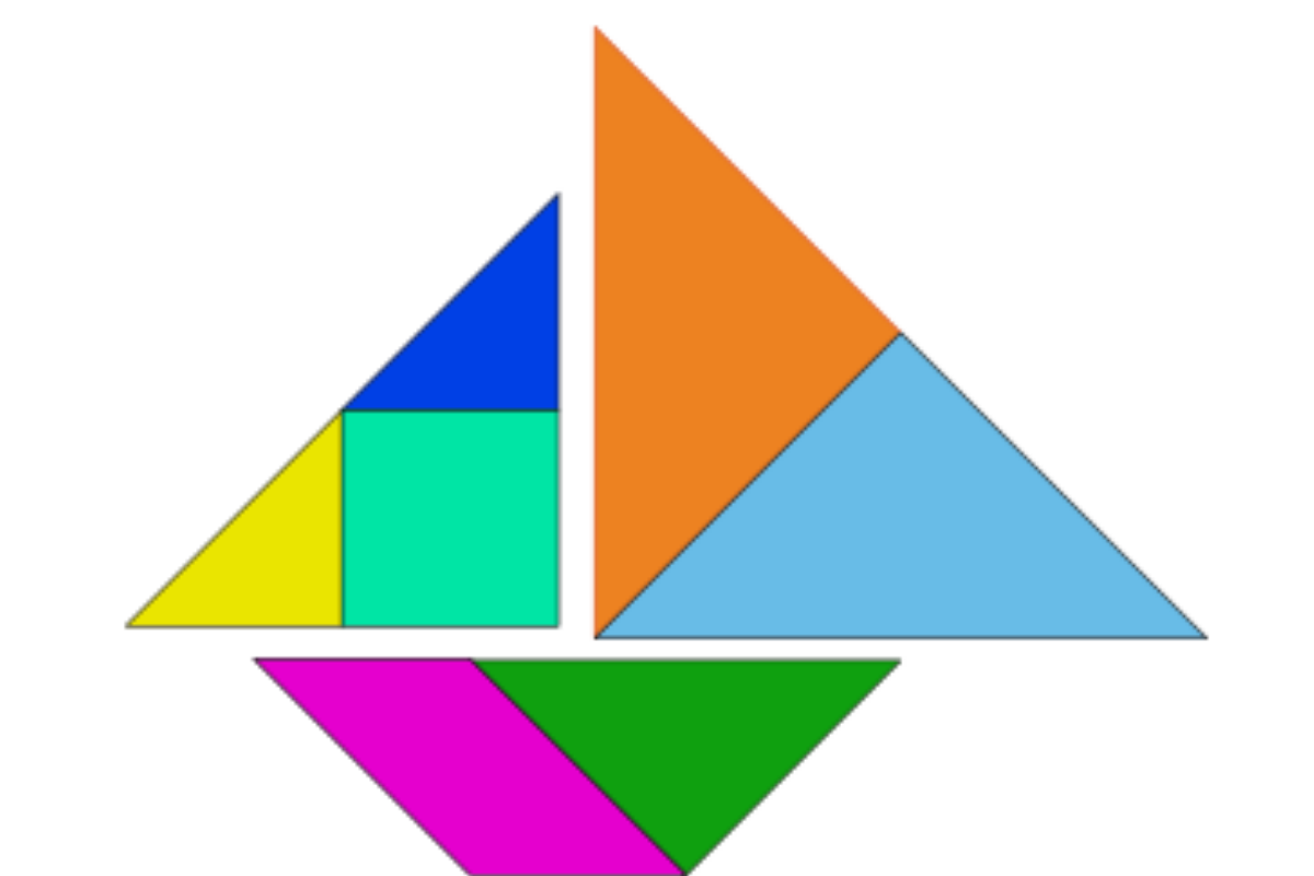 Кораблик из танграма