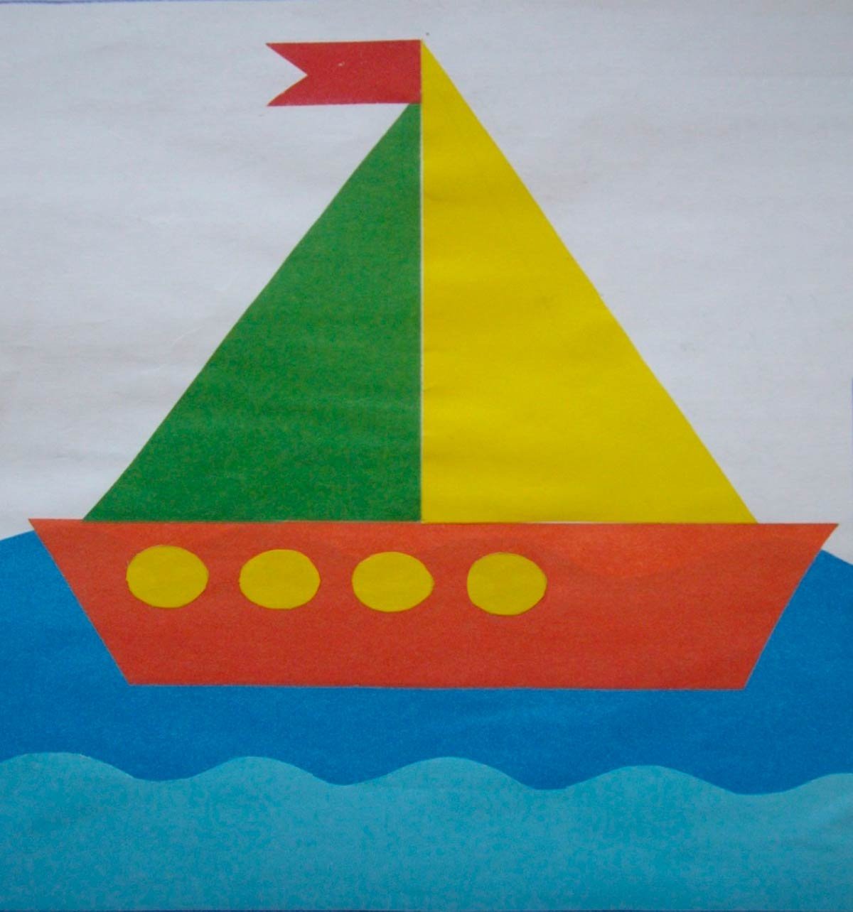 Транспорт из геометрических фигур