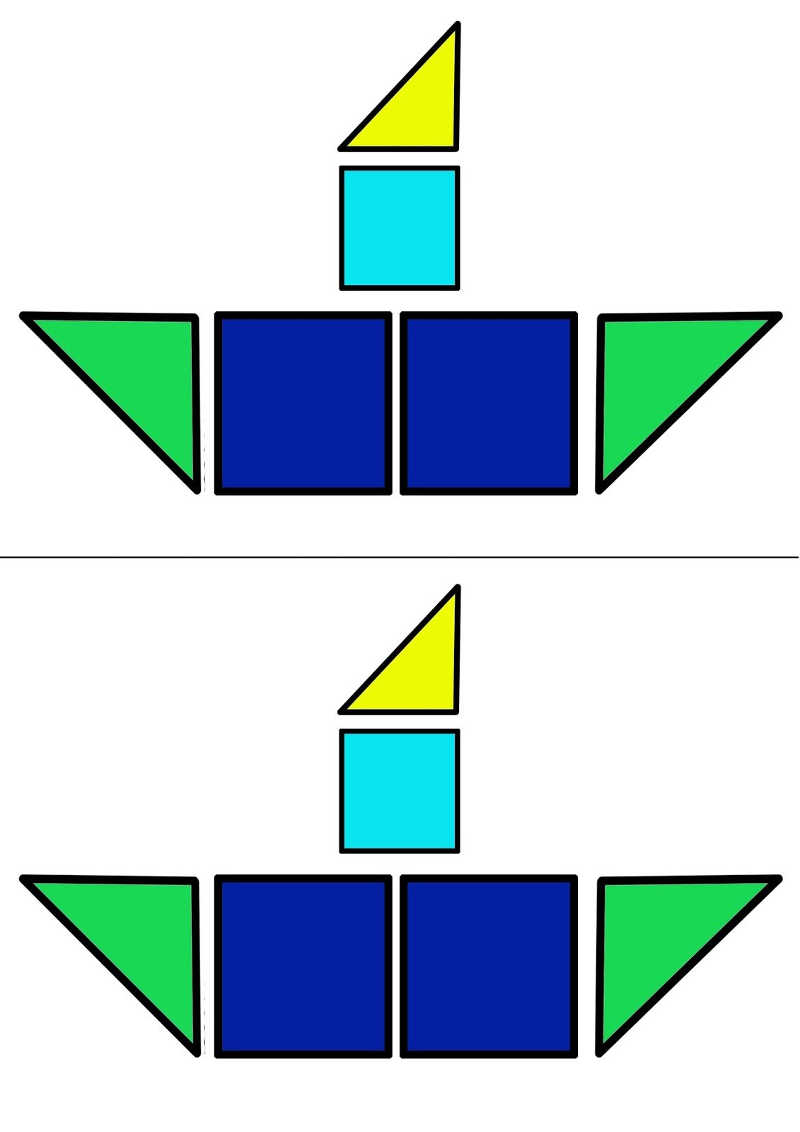 Фигуры из геометрических фигур