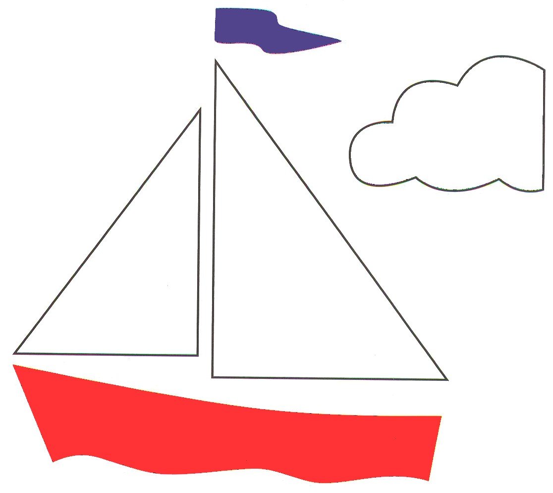 Раскраска из геометрических фигур