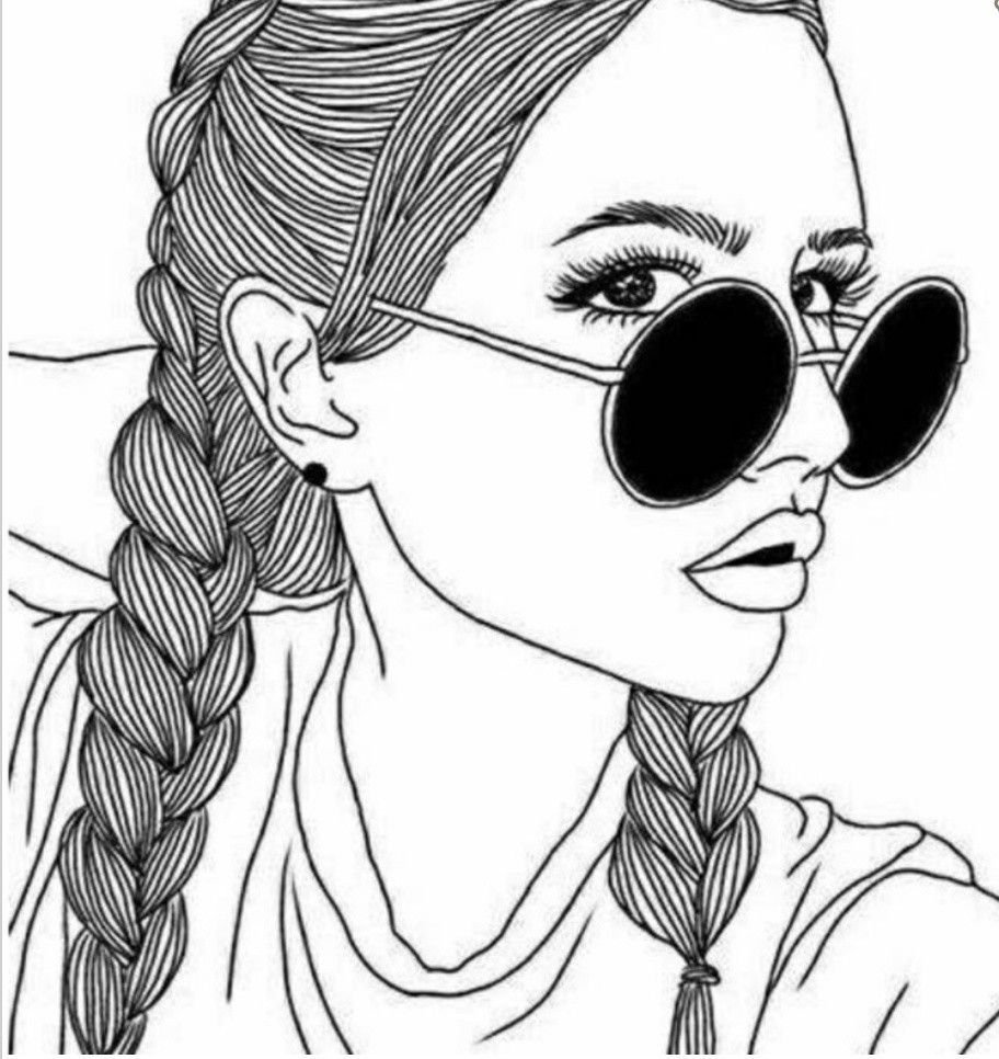 Раскраски модные девушки